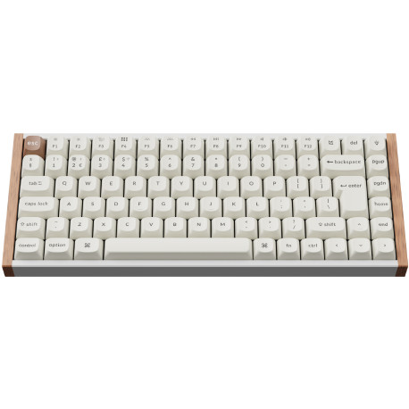 Tipkovnica Keychron K2H-Q1-UK White wooden RGB75% Layout/BT/2.4GHz/Nebula Sw/Gateron 2.0 Mag Swc