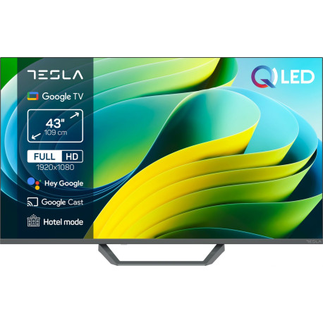 Tesla TV Q43E665GFS, 43" QLED, Google TV, FHD / 109cm/ 60Hz