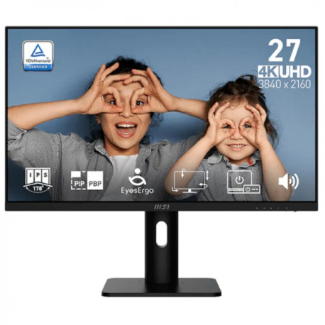 Monitor MSI PRO MP273UP E6 / 27" (68,5 cm) / 3840 X 2160 / 60Hz / 4 ms / Pivot