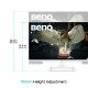 BENQ Monitor - 27" 4K 95% P3 USB-C (65W), USB-Hub HAS LBL+ treVolo SPK, Remote Control