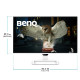 BENQ Monitor - 27"IPS  2560x1440 QHD, 5ms GtG response time,60Hz refresh rate,350 nits brightness (400 nits HDR peak),2x HDMI