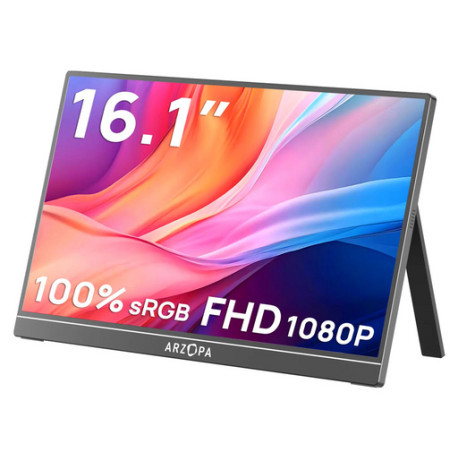 Prenosni monitor 16.1'' (41 cm) FullHD IPS 60Hz, mHDMI, USB-C, zvočniki, ARZOPA Z1C