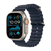 Watch Apple Watch Ultra 2 LTE (2024) 49mm Black Titanium Case with Trail Loop M/L - Navy