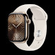Watch Apple Watch Series 10 GPS + Cellular 46mm Gold Titanium Case with Sport Band M/L - Starlight