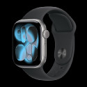 Watch Apple Watch Series 11 (2025) GPS 42mm Space Grey Aluminium Case with Sport Band S/M - Black