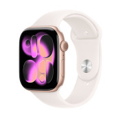 Watch Apple Watch Series 11 (2025) GPS 46mm Rose Gold Aluminium Case with Light Blush Sport Band M/L - Rose Gold