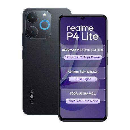 Realme P4 Lite 4G Dual Sim 4GB RAM 64GB - Grey