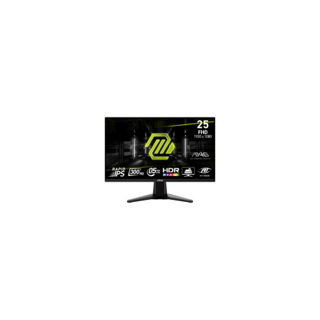 MSI MAG 255F, 24.5", Rapid IPS, 1920x1080 (FullHD), 300Hz, 300 Nits, 0.5ms, AMD FreeSync Premium, HD