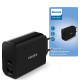 Philips zidni punjač 1xUSB-C i 1xUSB-1A 30W