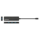 Manhattan Hub 4-Port USB 3.2 5 Gbps, crni