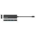 Manhattan Hub 4-Port USB 3.2 5 Gbps, crni