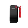SSD Pocket Verbatim 32417 256GB 3.2 Gen2, USB-C, crno/crvena
