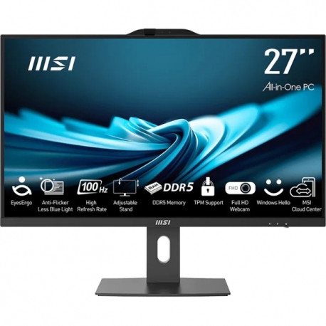 Computer All-in-One MSI PRO AP272P 14M Core i5 / 16 GB RAM / 512 GB SSD / 27" FHD / Windows 11 Pro (Black)