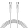 CANYON cable OnWire 60CL C-C 60W COLOR Braided 1m White