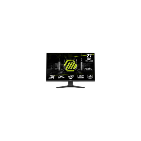 MSI MAG 272F, 27", FHD, Rapid IPS, 200Hz, 0.5ms, AMD FreeSync Premium, HDR Ready, 2x HDMI 2.0b, 1x D