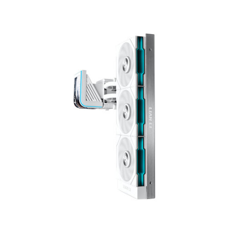 Komplet za tekočinsko hlajenje AIO Liquid Cooler Lian Li HydroShift II OLED Curved 360 TL FLEX, Bel
