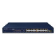 PLANET 24-Port 10/100BASE-TX 802.3at PoE + 1-Port Gigabit, TP/SFP Combo, Ethernet Switch
