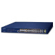 PLANET 24-Port 10/100TX 802.3at PoE +  2-Port Gigabit TP/SFP Combo Managed Ethernet Switch