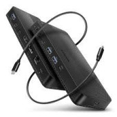 USB HUB 5x USB 4 (3xUSB-A, 2xUSB-C), 8K HDMI, 8K DP, HMC-U4, AXA