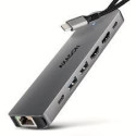USB HUB AXAGON HMC-7HX2, 2xUSB3.2 Gen 2, 1xUSB-C, 2xHDMI, GLAN