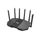 ASUS RT-BE90U BE9400 AiMesh bežični usmjerivač 2.5 Gigabit Ethernet Tri pojasa (2,4 GHz / 5 GHz / 6 GHz) Crno