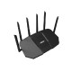 ASUS RT-BE90U BE9400 AiMesh bežični usmjerivač 2.5 Gigabit Ethernet Tri pojasa (2,4 GHz / 5 GHz / 6 GHz) Crno