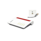 Box FRITZ! 7530 AX bežični usmjerivač Gigabit Ethernet Dvofrekvencijski (2,4 GHz / 5 GHz) Sivo, Crveno, Bijelo