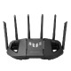 ASUS 90IG0A30-MO9C00 bežični usmjerivač 2.5 Gigabit Ethernet Tri pojasa (2,4 GHz / 5 GHz / 6 GHz) Crno