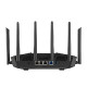 ASUS 90IG0A30-MO9C00 bežični usmjerivač 2.5 Gigabit Ethernet Tri pojasa (2,4 GHz / 5 GHz / 6 GHz) Crno