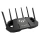 ASUS 90IG0A30-MO9C00 bežični usmjerivač 2.5 Gigabit Ethernet Tri pojasa (2,4 GHz / 5 GHz / 6 GHz) Crno