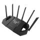 ASUS 90IG0A30-MO9C00 bežični usmjerivač 2.5 Gigabit Ethernet Tri pojasa (2,4 GHz / 5 GHz / 6 GHz) Crno