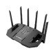 ASUS 90IG0A30-MO9C00 bežični usmjerivač 2.5 Gigabit Ethernet Tri pojasa (2,4 GHz / 5 GHz / 6 GHz) Crno
