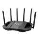 ASUS 90IG0A30-MO9C00 bežični usmjerivač 2.5 Gigabit Ethernet Tri pojasa (2,4 GHz / 5 GHz / 6 GHz) Crno