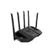 ASUS TUF Gaming BE6500 (TUF-BE6500) bežični usmjerivač 2.5 Gigabit Ethernet Dvofrekvencijski (2,4 GHz / 5 GHz) Crno