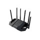 ASUS TUF Gaming BE6500 (TUF-BE6500) bežični usmjerivač 2.5 Gigabit Ethernet Dvofrekvencijski (2,4 GHz / 5 GHz) Crno