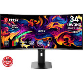 Monitor MSI MPG 341CQR QD-OLED X36 / 86,4 cm (34") / 3440x1440 (UWQHD) / QD-OLED / 360Hz / 0.03 ms (GTG) / 300 nits / 1500000