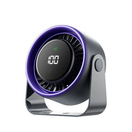Vention Desktop Air Circulation Fan Gray Smart Digital Display
