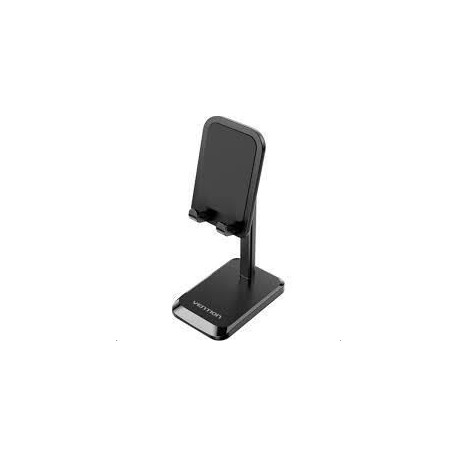 Vention Height Adjustable Desktop Cell Phone Stand Black Aluminum Alloy Type