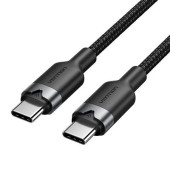 Vention USB 2.0 Type-C Male to Type-C Male 3A Cable 2M Black Aluminum Alloy Type
