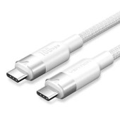 Vention USB 3.2 Gen2 C Male to C Male 10Gbps Cable 1M White Aluminum Alloy Type
