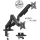 Transmedia Flexible dual monitor mount with spring system