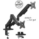 Transmedia Flexible dual monitor mount with spring system