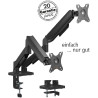 Transmedia Flexible dual monitor mount with spring system