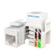 Vention Cat.6 UTP Keystone Jack White Plastic Type