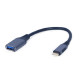 Gembird USB Type C to OTG USB A Female adapter, space grey