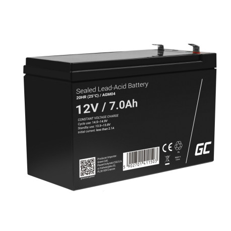 Green Cell (AGM04) baterija AGM 12V 7Ah