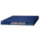 PLANET Layer 3 24-Port 2.5GBASE-T 95W 802.3bt PoE + 6-Port 10GBASE-X SFP+ Managed Ethernet Switch, 720W PoE budget, hardware-