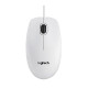 Logitech B100 optički miš, USB, bijeli (910-003360)