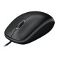 Logitech B100 optički miš, USB, crni (910-003357)