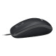 Logitech B100 optički miš, USB, crni (910-003357)